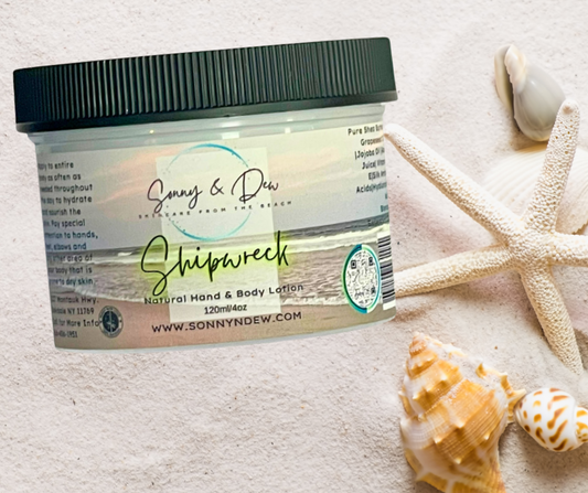 Immerse yourself in the alluring and captivating fragrance of Shipwreck Moisturizing Natural Body Lotion, a luxurious treat for your skin. Crafted with a vegan, ethically-sourced, and chemical-free recipe, this lotion is designed to pamper your skin with the care it truly deserves.